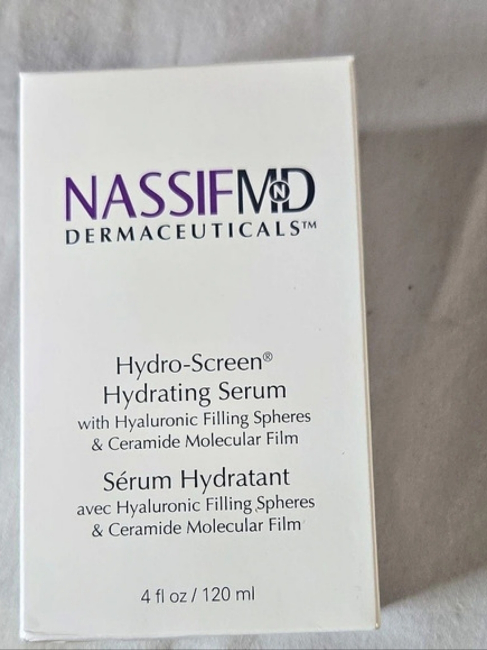 NassifMD Hydro-Screen Hydrating Serum Hyaluronic Serum 4 oz
